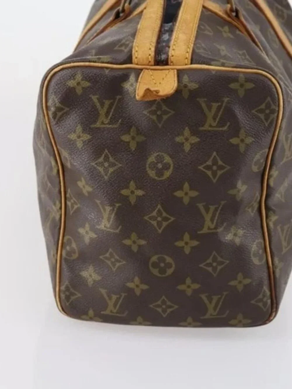 LOUIS VUITTON Monogram Sac Souple 35 Boston Bag M41626 LV Auth 152506